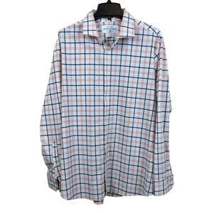 MIZZEN+MAIN Men's Shirt XL Multi-Color Trim Fit Long Sleeve Check Button‎ Up